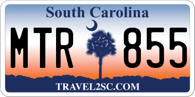 SC license plate MTR855