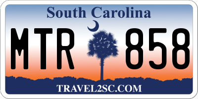 SC license plate MTR858
