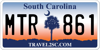 SC license plate MTR861