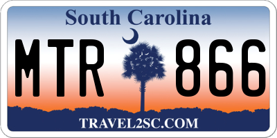 SC license plate MTR866