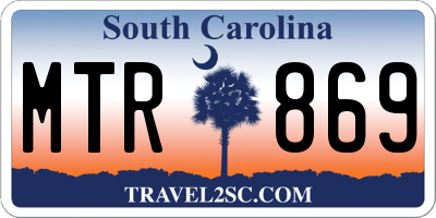 SC license plate MTR869