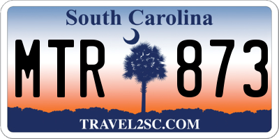 SC license plate MTR873