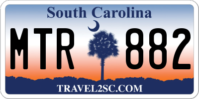 SC license plate MTR882
