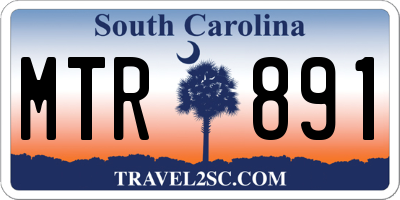 SC license plate MTR891