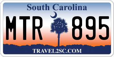 SC license plate MTR895