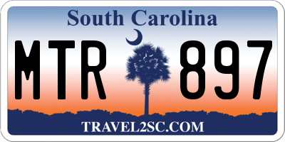 SC license plate MTR897