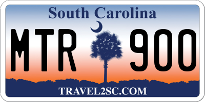 SC license plate MTR900