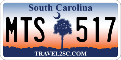 SC license plate MTS517