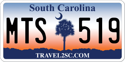 SC license plate MTS519