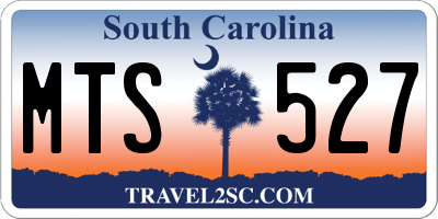 SC license plate MTS527