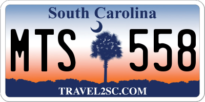 SC license plate MTS558