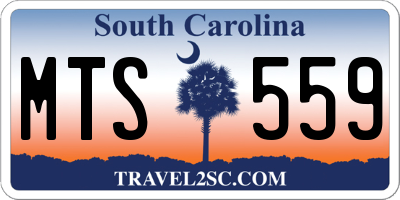SC license plate MTS559