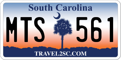 SC license plate MTS561