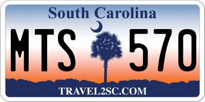 SC license plate MTS570