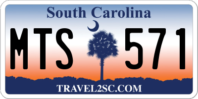 SC license plate MTS571