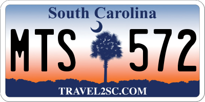 SC license plate MTS572