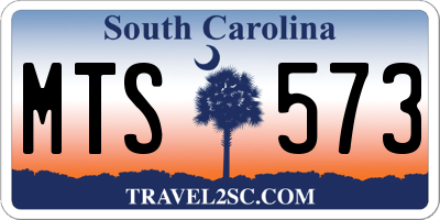 SC license plate MTS573