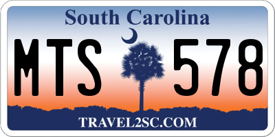 SC license plate MTS578