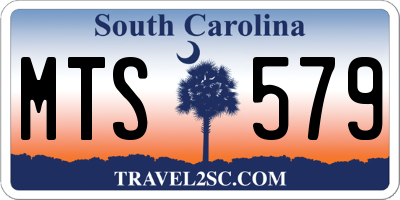 SC license plate MTS579