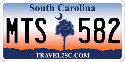 SC license plate MTS582