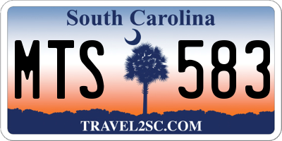 SC license plate MTS583