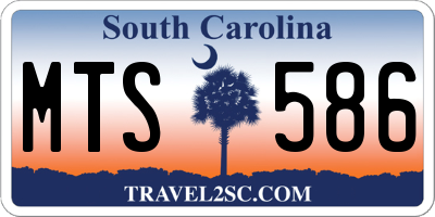 SC license plate MTS586