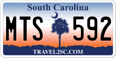 SC license plate MTS592