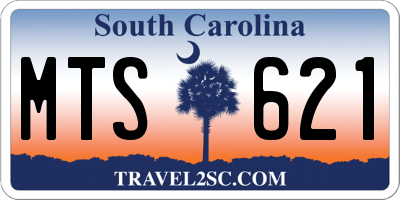 SC license plate MTS621