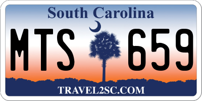 SC license plate MTS659