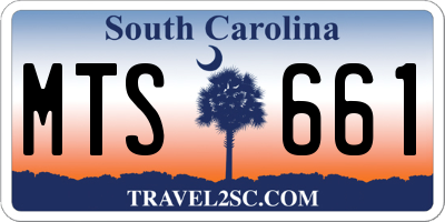 SC license plate MTS661