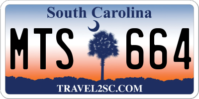 SC license plate MTS664