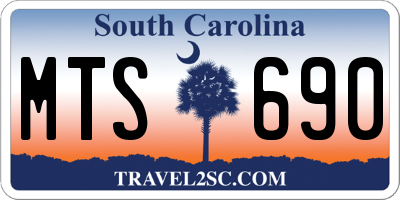SC license plate MTS690