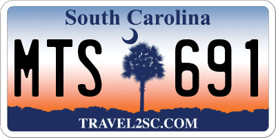 SC license plate MTS691