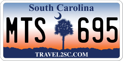 SC license plate MTS695