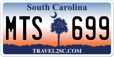 SC license plate MTS699