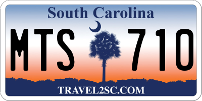 SC license plate MTS710