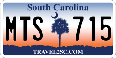 SC license plate MTS715