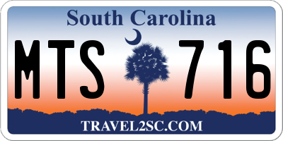 SC license plate MTS716