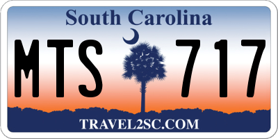 SC license plate MTS717