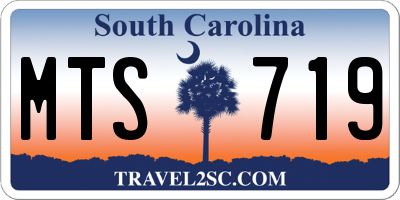 SC license plate MTS719