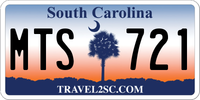 SC license plate MTS721