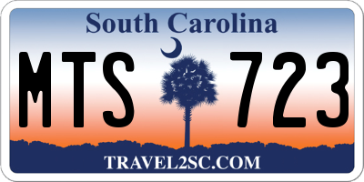 SC license plate MTS723