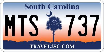 SC license plate MTS737