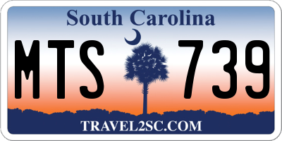 SC license plate MTS739