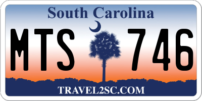 SC license plate MTS746
