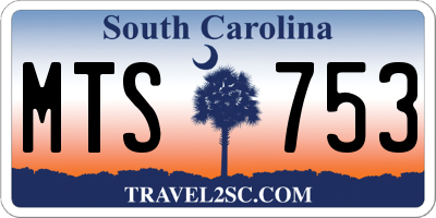 SC license plate MTS753