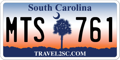 SC license plate MTS761