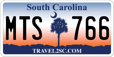 SC license plate MTS766