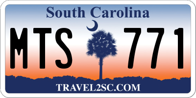 SC license plate MTS771