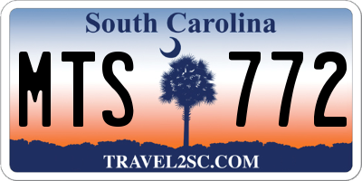 SC license plate MTS772